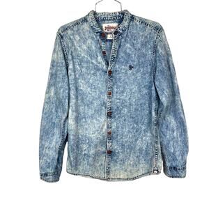 ROADSTER | Faded Denim Button Down Men's Shirt‎ Blue S